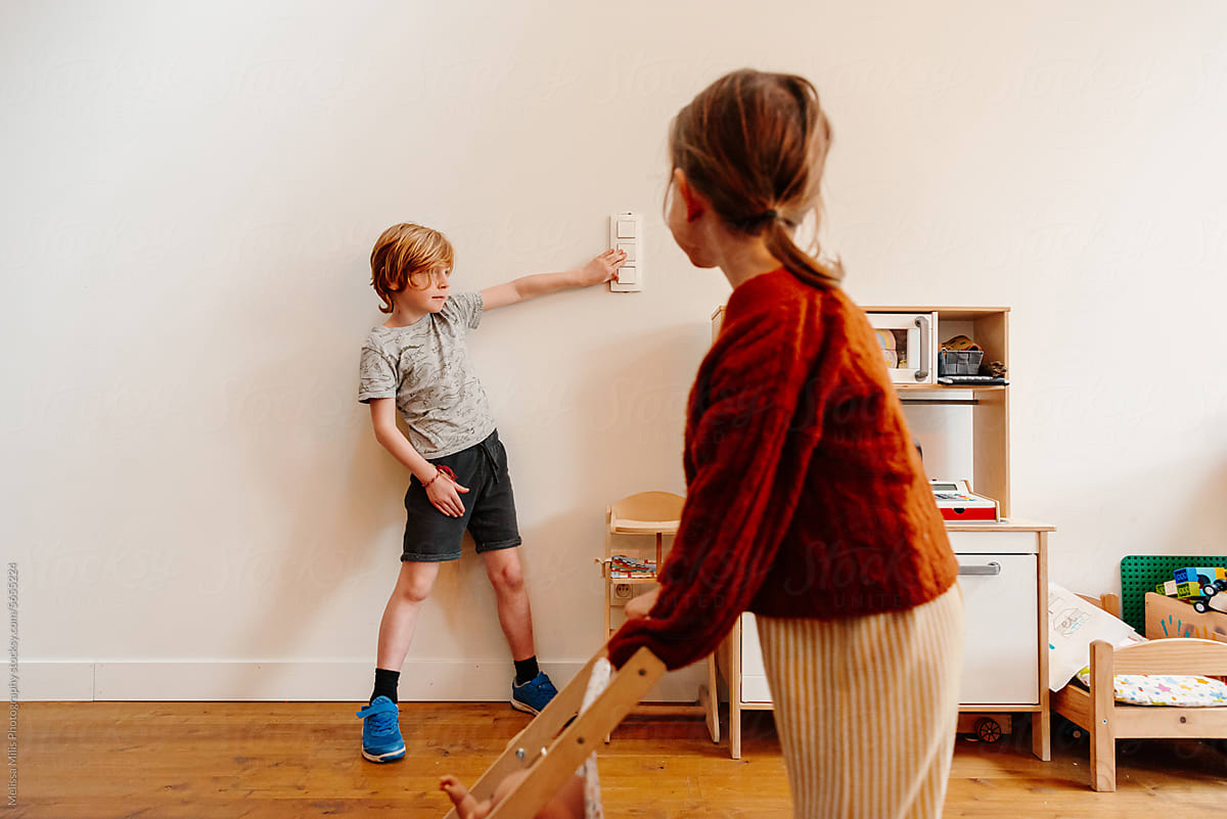 Electrician working on residential wiring